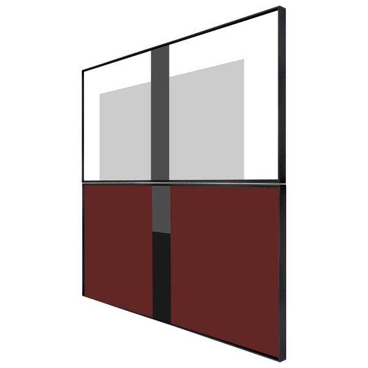 Kit Tela Canvas Arte Geométrica Colorida 2 Quadros de 120x60cm