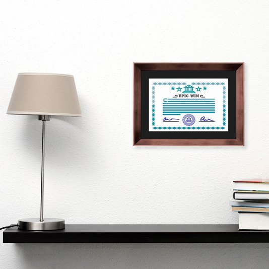 Moldura Bronze para Certificado Diploma 20x30cm Quadro com Vidro