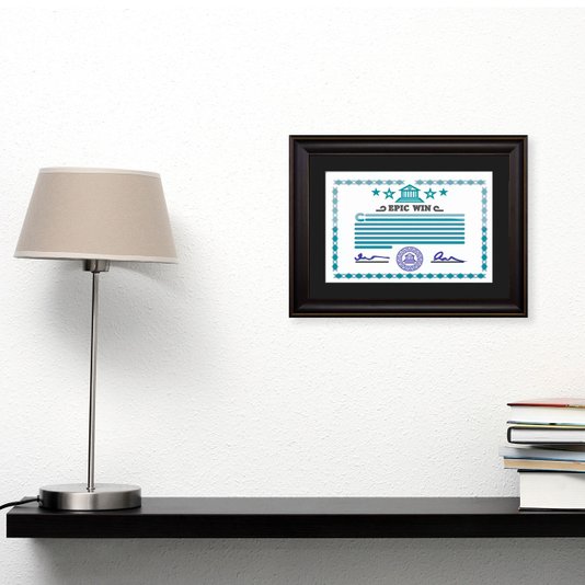 Moldura Preta para Certificado e Diploma A4 21x30cm Quadro com Vidro