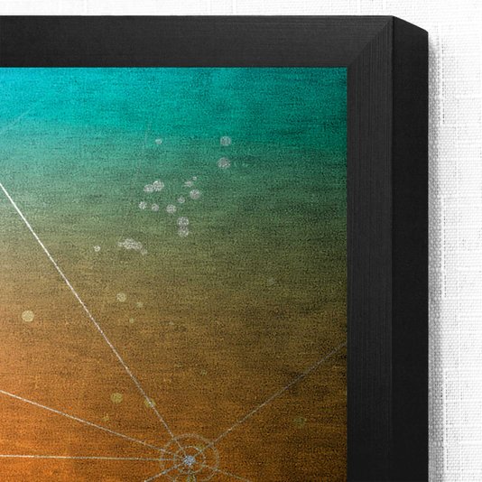 Par de Quadros Abstrato Geométrico Colorido Kit com 2 Quadros de 60x80 cm