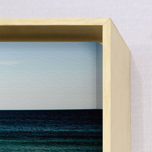 Par de Quadros Tela Canvas com Moldura Paisagem Mar Escolha o Tamanho