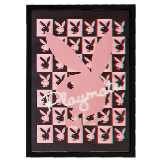 Poster 3D Coelhinha da Playboy - Playmate 50x70cm com/sem Moldura