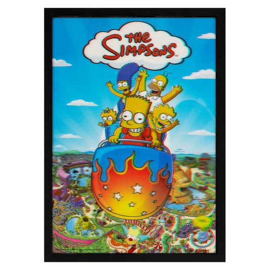 Poster 3D Desenho Animado The Simpsons 50x70cm com/sem Moldura
