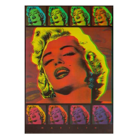 Poster 3D Diva Marilyn Monroe 50x70cm com/sem Moldura