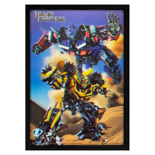 Poster 3D Filme Transformers Vingança dos Derrotados 50x70cm com/sem Moldura