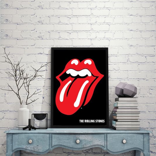Poster Banda The Rolling Stones 60x90cm com/sem Moldura