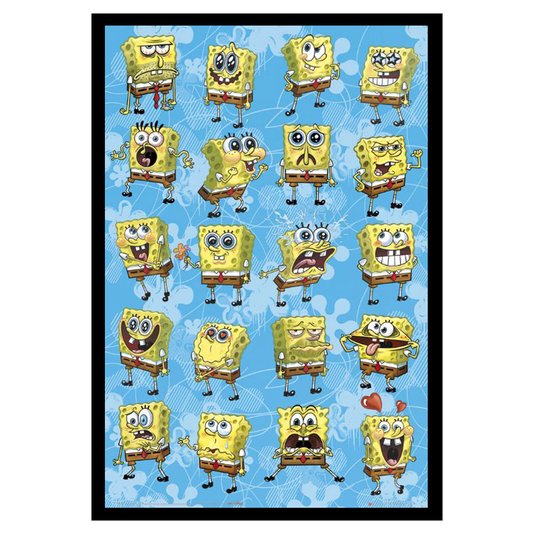 Poster Bob Esponja Calça Quadrada 60x90cm com/sem Moldura