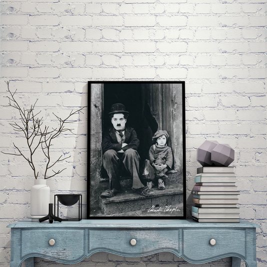 Poster Charlie Chaplin Doorway 60x90cm com/sem Moldura
