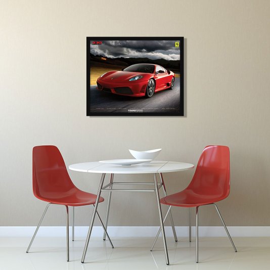 Poster Ferrari 430 Scuderia 90x60cm com/sem Moldura