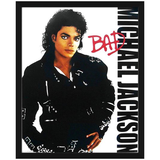 Poster Michael Jackson Bad 40x50cm com/sem Moldura