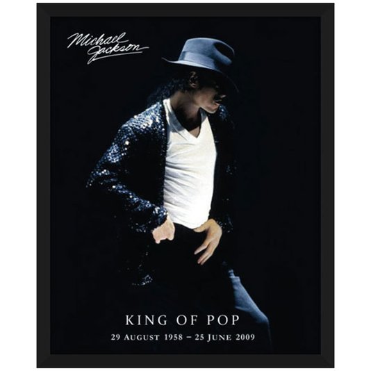 Poster Michael Jackson o Rei do Pop 40x50cm com/sem Moldura