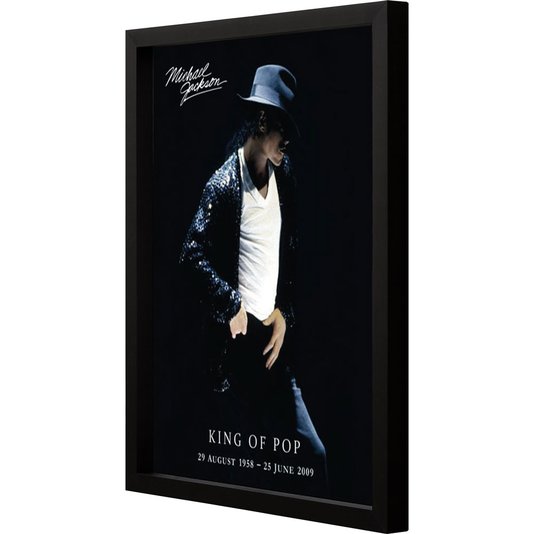 Poster Michael Jackson o Rei do Pop 40x50cm com/sem Moldura