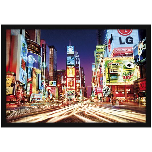 Poster New York Times Square Luzes 90x60cm com/sem Moldura