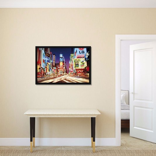 Poster New York Times Square Luzes 90x60cm com/sem Moldura
