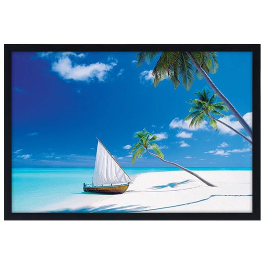 Poster Paraíso Praia com Água Cristalina 90x60cm com/sem Moldura