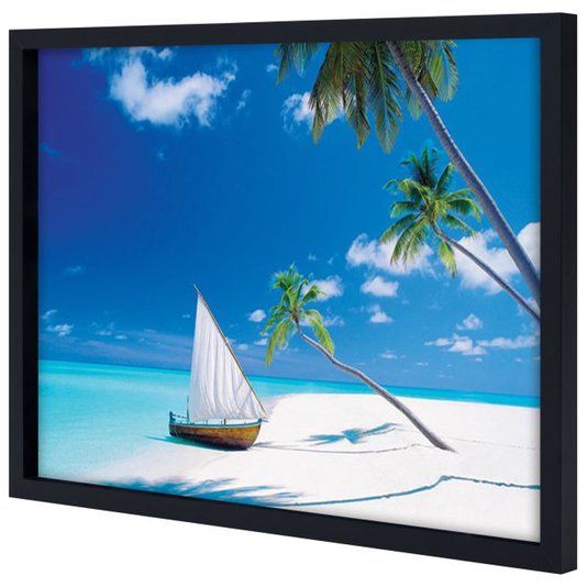 Poster Paraíso Praia com Água Cristalina 90x60cm com/sem Moldura
