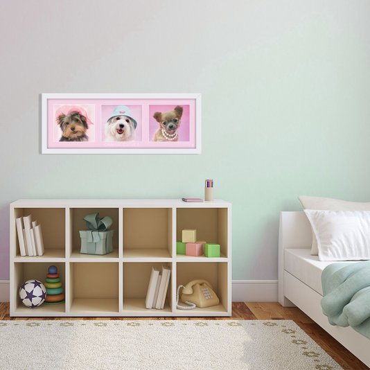 Poster Pets Cachorros 90x30cm com/sem Moldura
