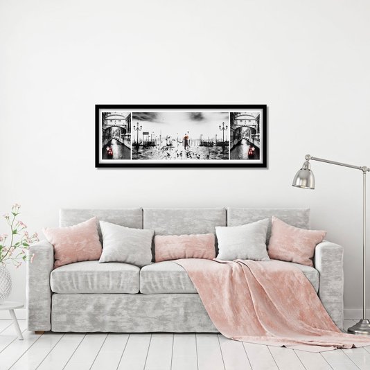 Poster Veneza Ponte dos Suspiros (Ponte Del Sospiri) 90x30cm com/sem Moldura