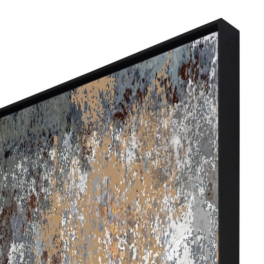 Detalhes, tela canvas com moldura flutuante.
