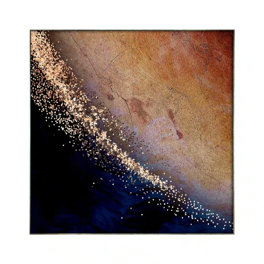 Quadro Abstrato em Tela Canvas Textura Pedra - Escolha o Tamanho
