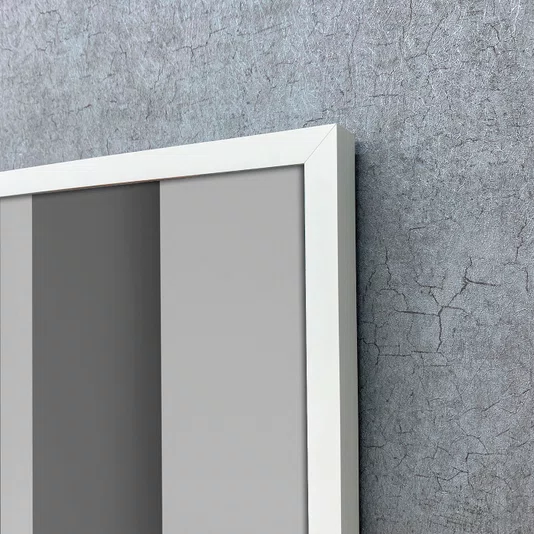 Quadro Abstrato em Tons de Cinza Arte Geométrica Moderna com Moldura e Vidro