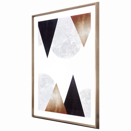 Quadro Abstrato Geométrico Escandinavo 60x80cm