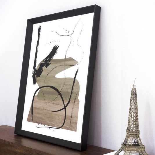 Quadro Decorativo Abstrato Moderno Terroso I - Escolha o Tamanho
