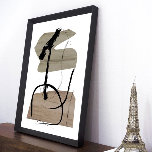 Quadro Decorativo Abstrato Moderno Terroso II - Escolha o Tamanho