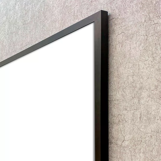 Quadro Abstrato Preto e Branco Estilo Textura Metálica e Espiral com Moldura e Vidro