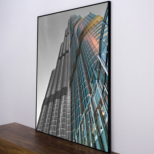 Quadro Arquitetura Burj Khalifa Dubai Emirados Árabes 70x90 cm
