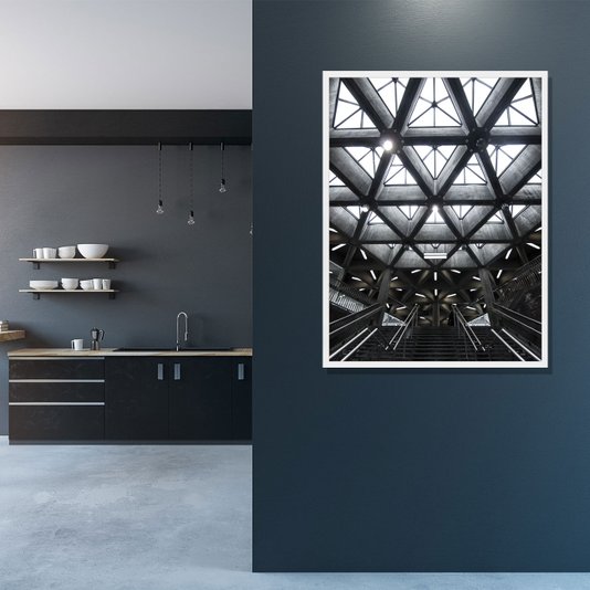 Quadro Arquitetura Interior de Edifício Montreal, Canada 60x80cm