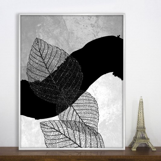 Foto do quadro sobre aparador.