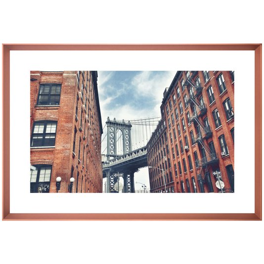 Quadro Decorativo com Imagem da Ponte de Manhattan Nova York