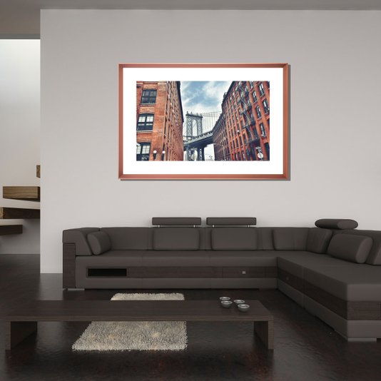 Quadro Decorativo com Imagem da Ponte de Manhattan Nova York
