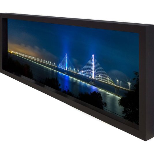 Quadro com Profundidade Ponte Anita Garibaldi Laguna 90x30cm