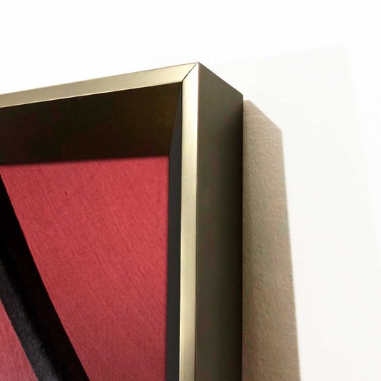 Quadro Criativo Moderno Arte Lustres Coloridos com Moldura Prata Chanfrada