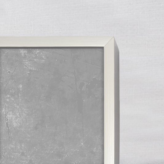 Foto com detalhes da moldura e gravura.