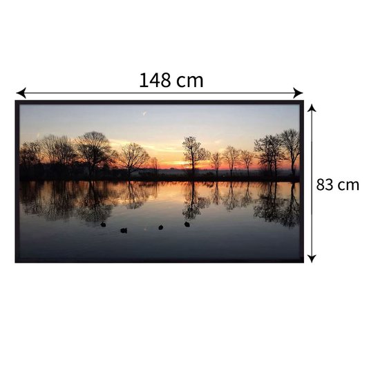 Quadro de Paisagem Nascer do Sol em Amsterdam 150x80cm