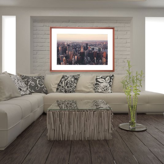 Quadro Decorativo com Imagem Vista Aérea de Nova York