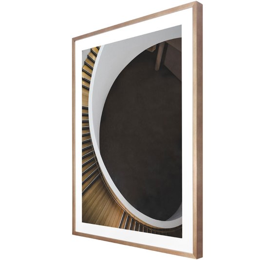 Quadro Decorativo Arquitetura Moderna Escada em Espiral 60x80 cm