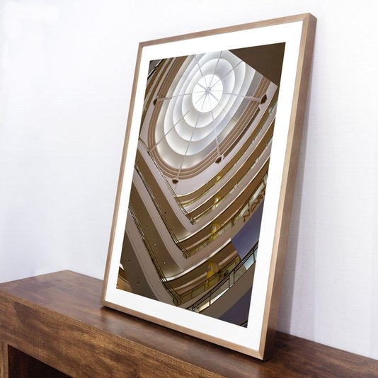 Quadro Decorativo Arquitetura Moderna Interior Edifício 60x80 cm