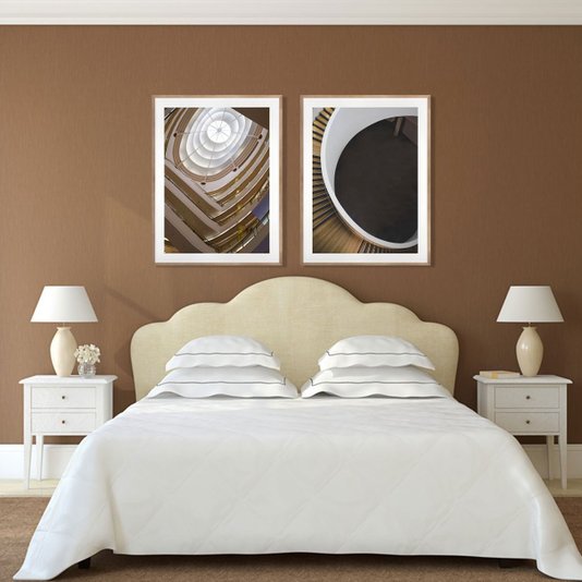 Quadro Decorativo Arquitetura Moderna Interior Edifício 60x80 cm