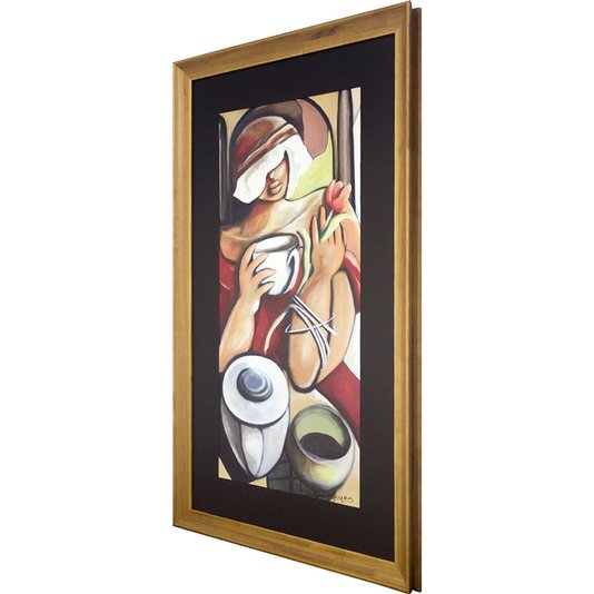 Quadro Decorativo Arte Figurativa Moderna Mulher 80x130 cm