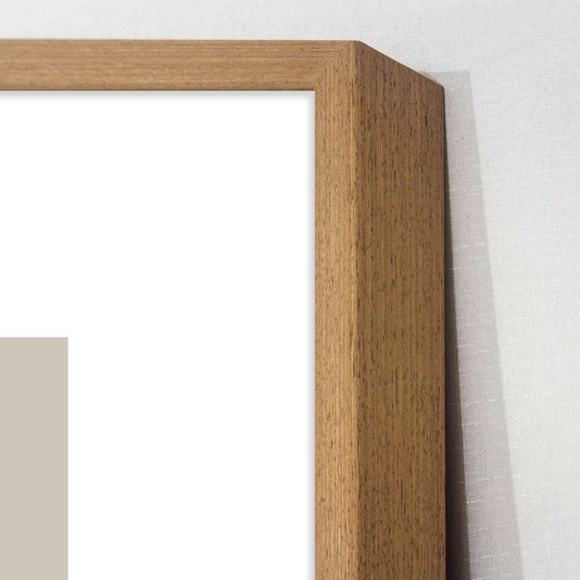 Quadro Decorativo Geométrico Arte Moderna com Círculos em Fundo Nude