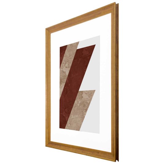 Quadro Decorativo Arte Moderna Geométrico Faixas 90x110 cm