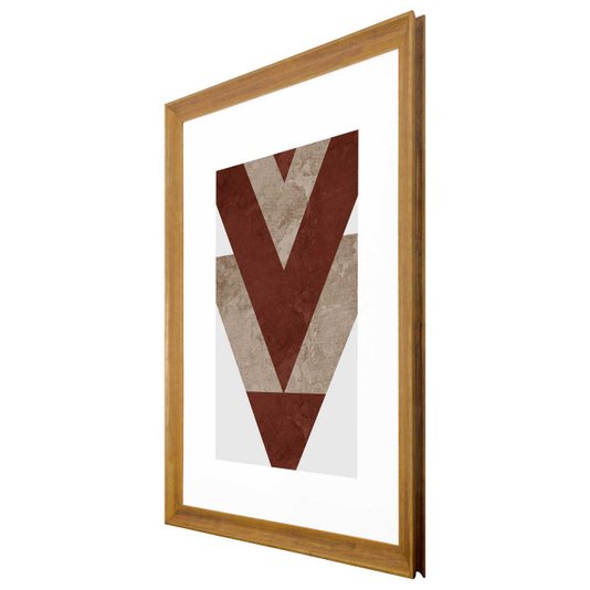 Quadro Decorativo Arte Moderna Geométrico Faixas II 90x110 cm