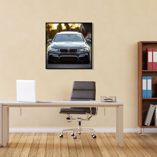 Quadro Decorativo Carro Esportivo BMW M3 80x80cm