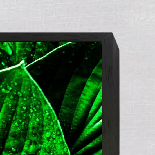 Detalhes da moldura e gravura personalizada.