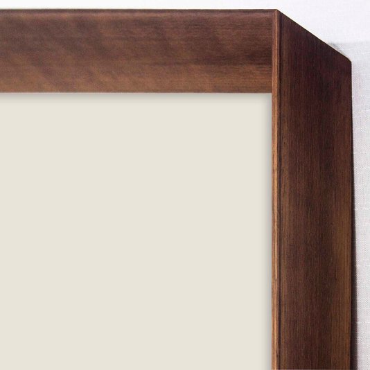 Quadro Decorativo Imagem Canoa com Moldura Chanfrada Marrom - Escolha o Tamanho