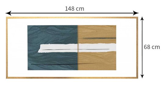 Tamanho personalizável (Largura x Altura):148x68 cm 